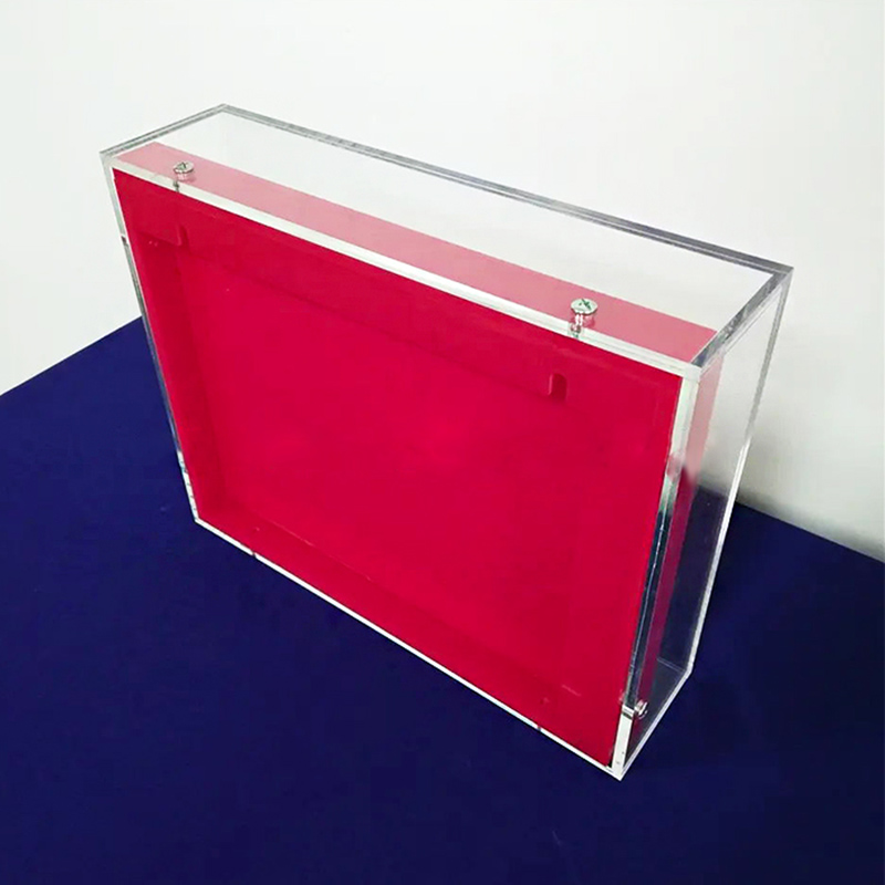 Lucite shadow box manufacturer, wall mount acrylic shadow frame