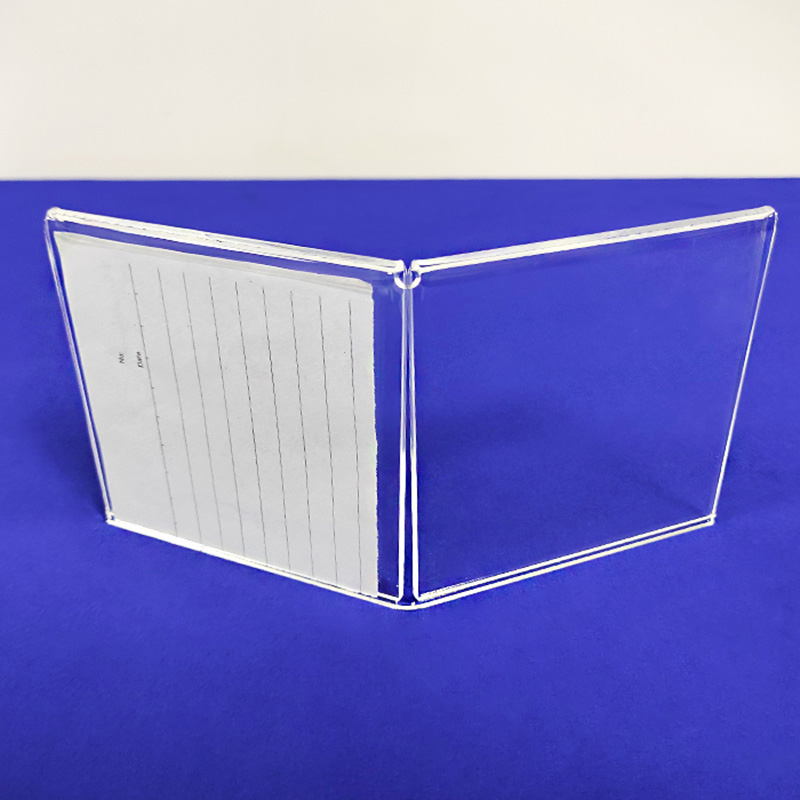 Dual acrylic sign stand, wholesale lucite menu holder