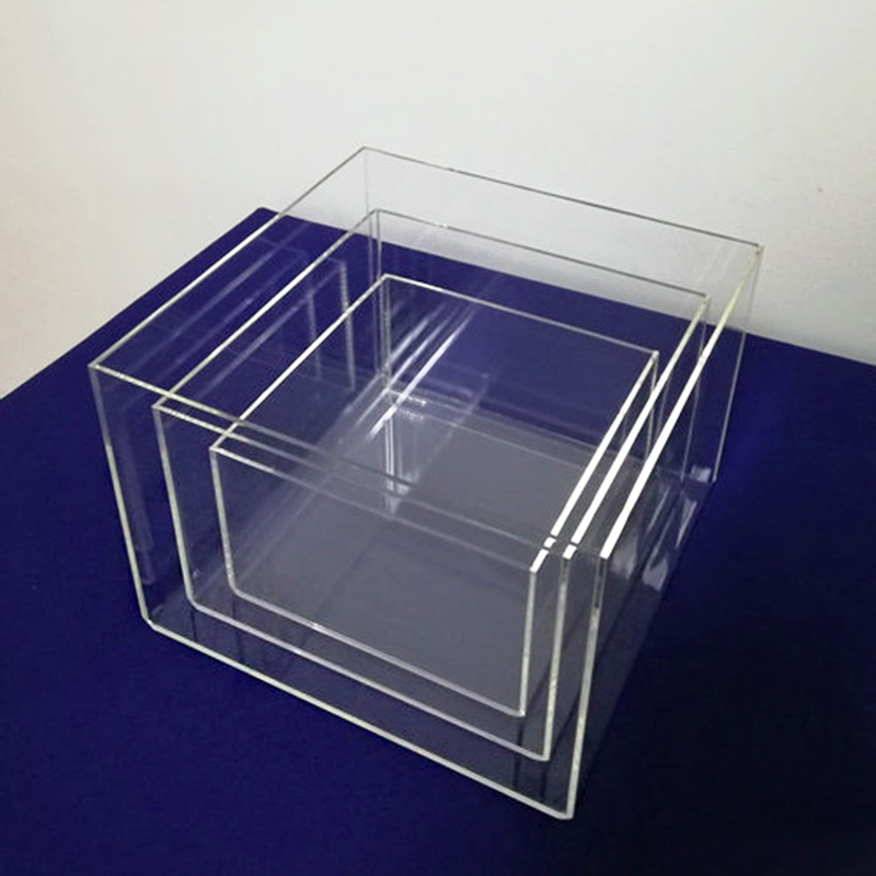Wholesale acrylic cube riser, custom acrylic box riser