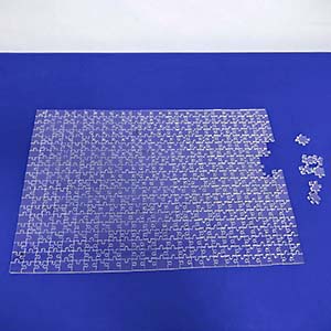 Blank acrylic puzzle supplier, perspex jigsaw puzzle wholesaler