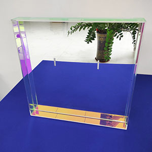Iridescent acrylic shadow frame, plexiglass shadow frame factory