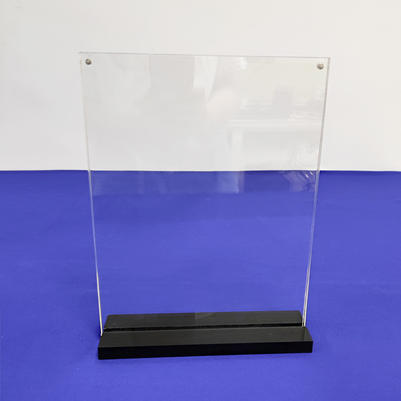 Acrylic 5x7 sign holder supplier, custom lucite sign frame