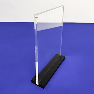 Acrylic 5x7 sign holder supplier, custom lucite sign frame