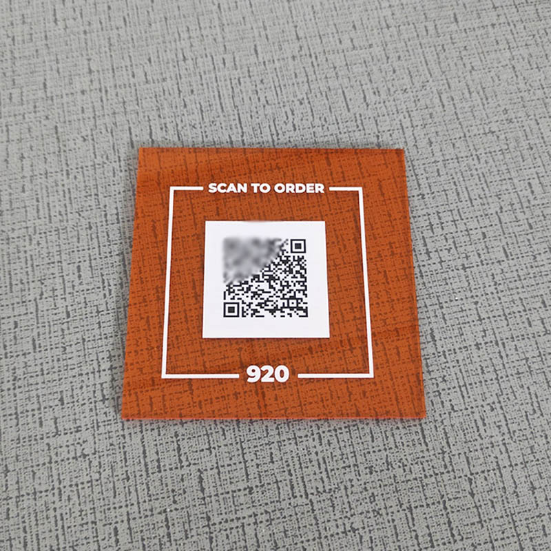 Wholesale acrylic QR code sign, custom lucite scan sign