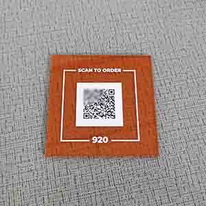 Wholesale acrylic QR code sign, custom lucite scan sign