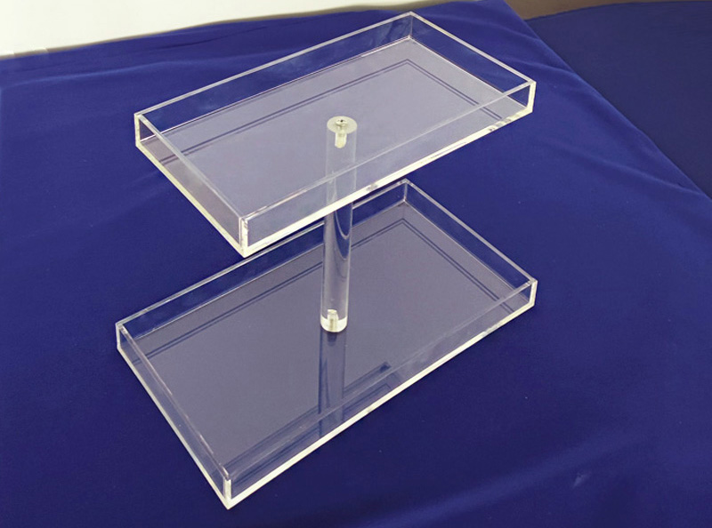 2 tier acrylic tray wholesale