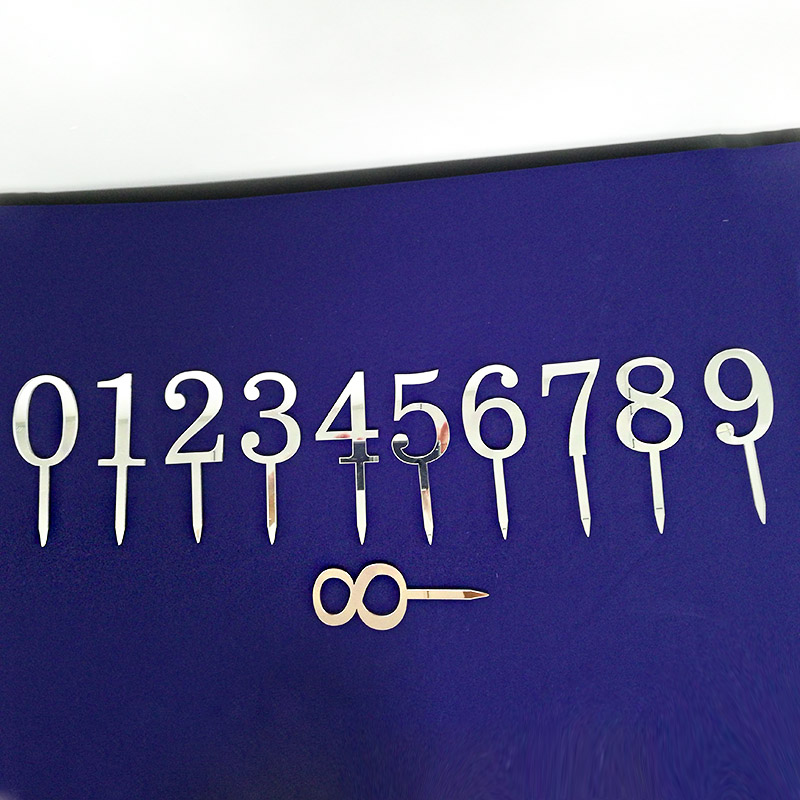 Acrylic number toppers wholesaler, lucite cake topper numbers