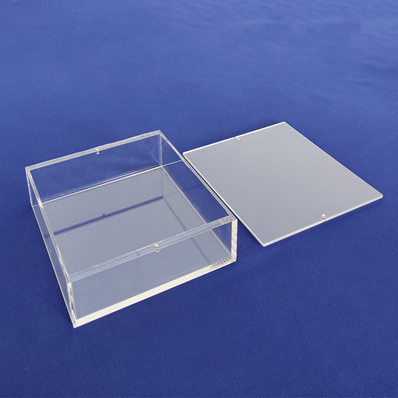 Magnet lid acrylic booster case, wholesale perspex booster case