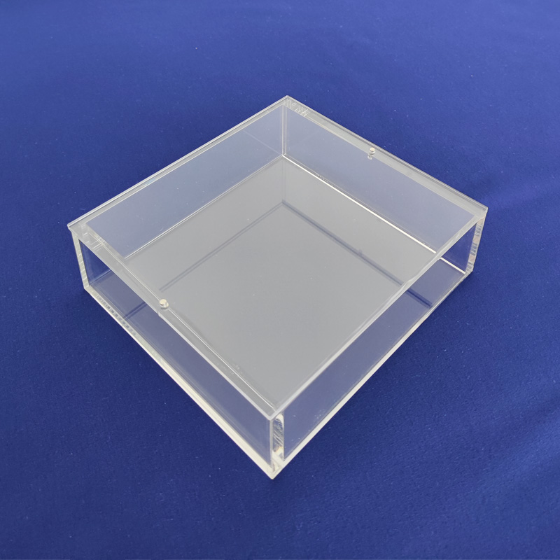 Magnet lid acrylic booster case, wholesale perspex booster case