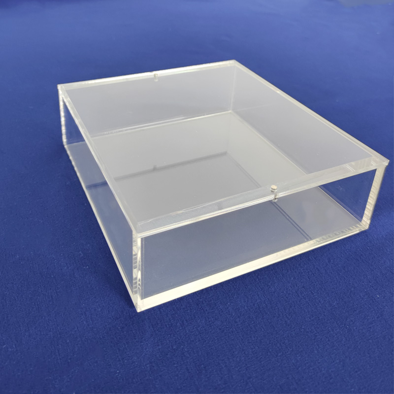 Magnet lid acrylic booster case, wholesale perspex booster case