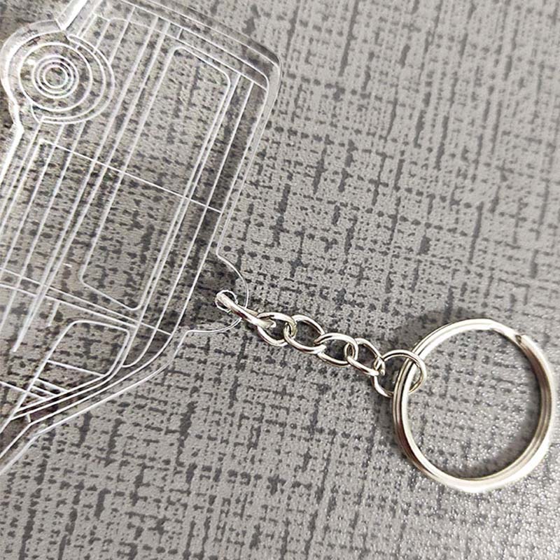 Car shaped acrylic keychain, perspex keychain manufacturer