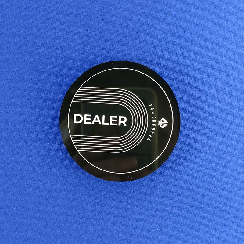 Acrylic dealer button supplier, lucite poker dealer button factory