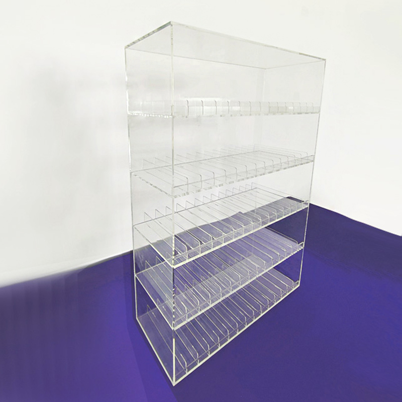 Wholesale acrylic essential oil shelf, plexiglass essential bottle storage