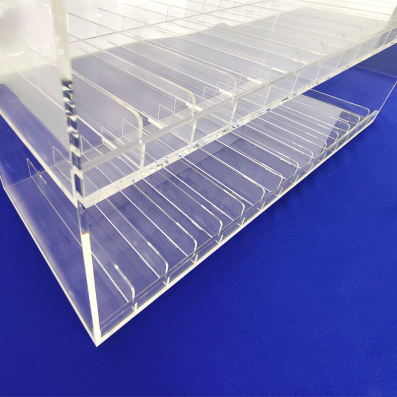 Wholesale acrylic essential oil shelf, plexiglass essential bottle storage