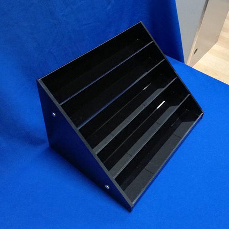 Acrylic display shelf factory, 5 tiers lucite storage shelf