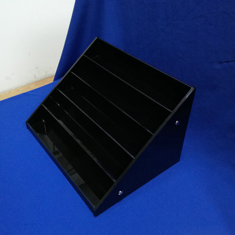 Acrylic display shelf factory, 5 tiers lucite storage shelf