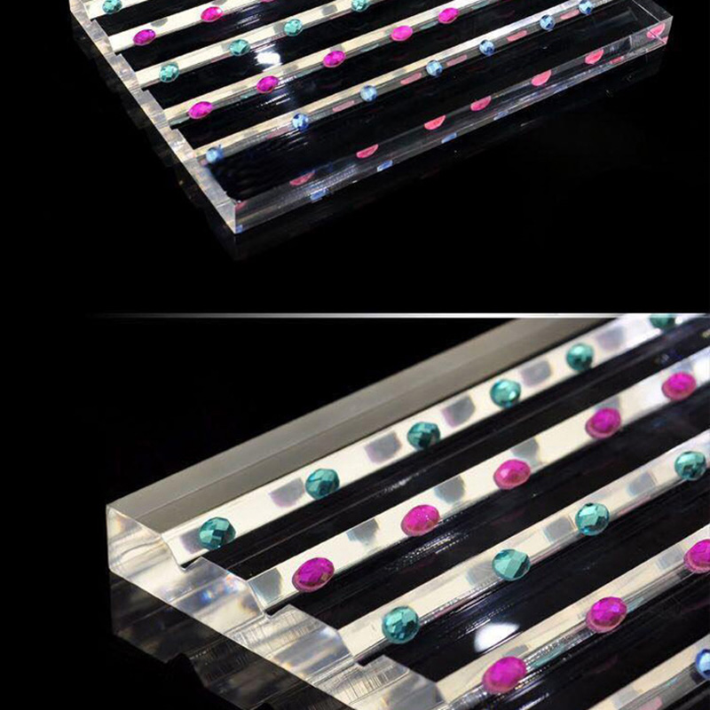 Acrylic gem plate manufacturer, perspex diamond display tray