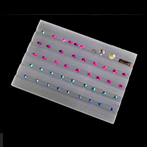 Acrylic gem plate manufacturer, perspex diamond display tray