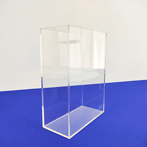 Wholesale clear acrylic box, custom perspex 5 side box