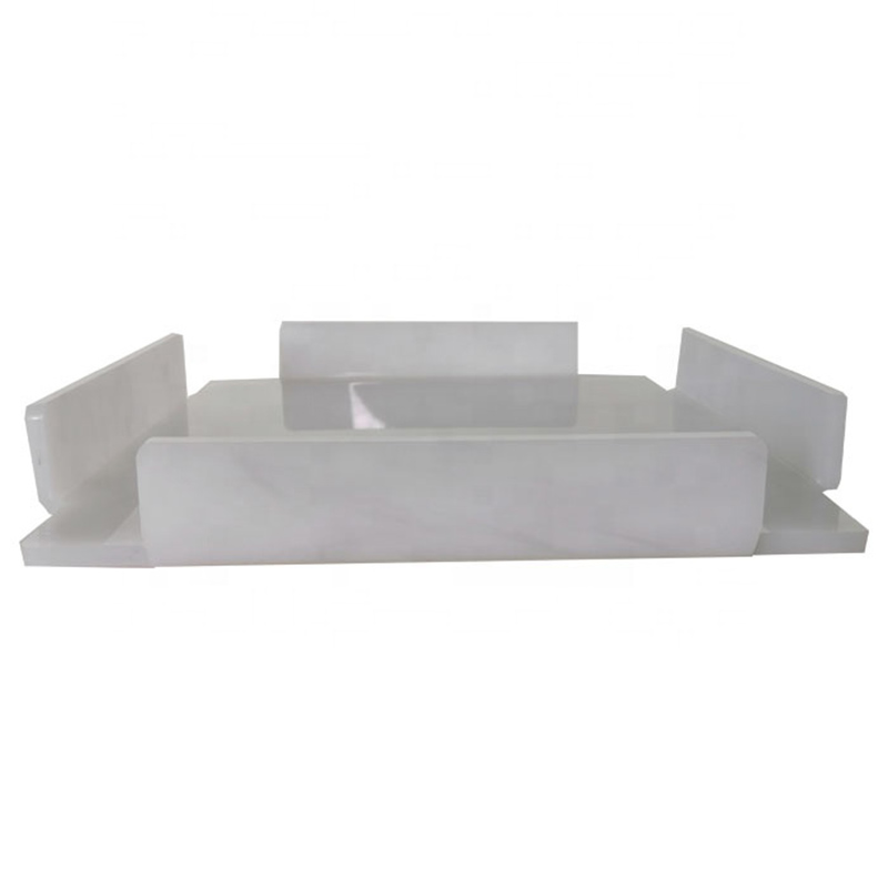 Wholesale acrylic white tray, supply lucite tray