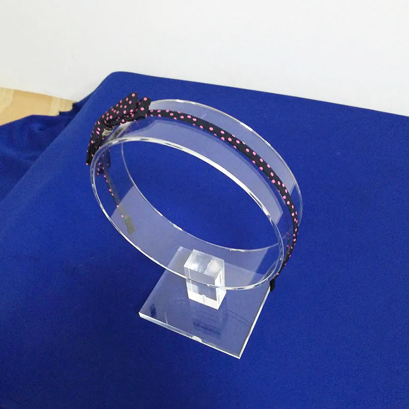 Acrylic headband holder supplier, perspex headband stand manufacturer