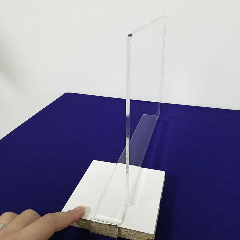 Wholesale acrylic shelf divider, custom lucite shelf separator