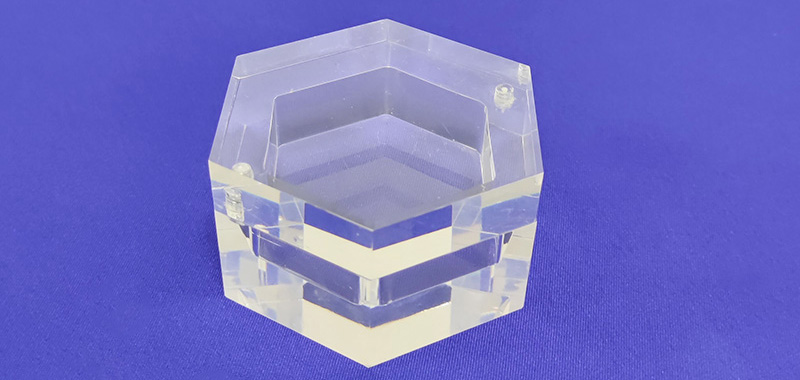 hexagon acrylic ring box factory