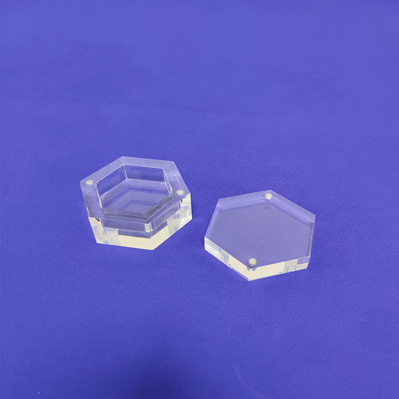 Hexagon acrylic ring box factory, custom plexiglass ring box