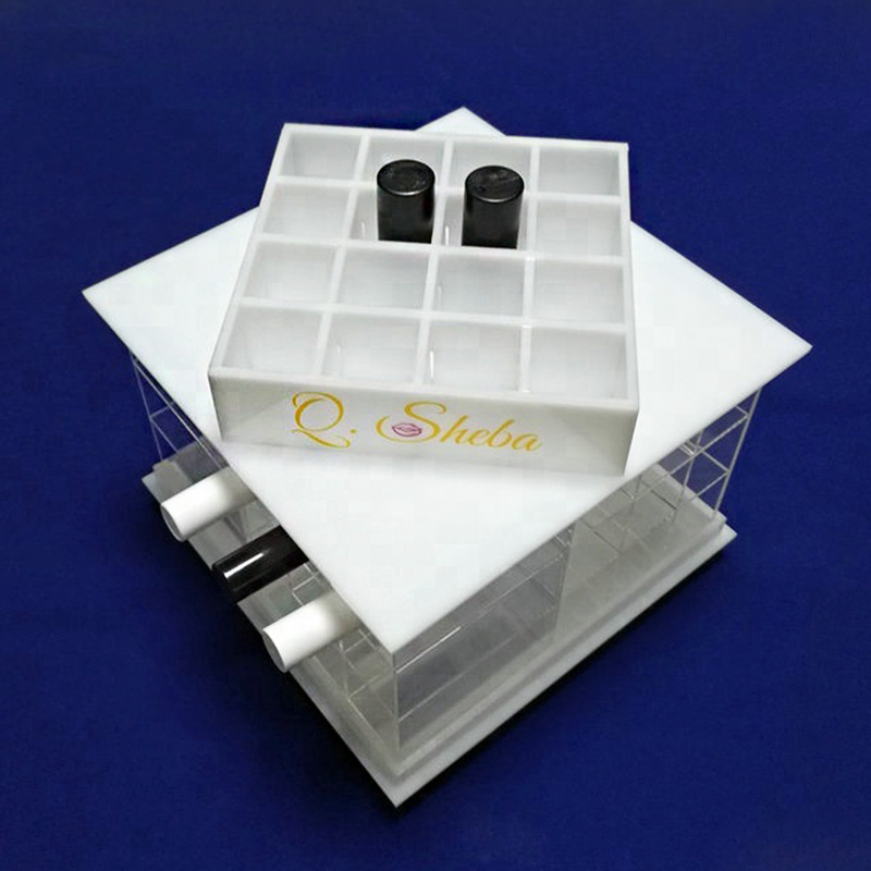 Acrylic lipstick organizer factory, custom lucite lipstick holder