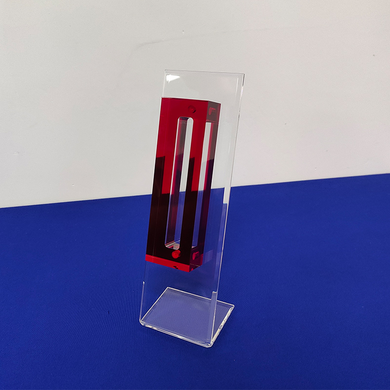 Acrylic mezuzah case with stand, lucite mezuzah case