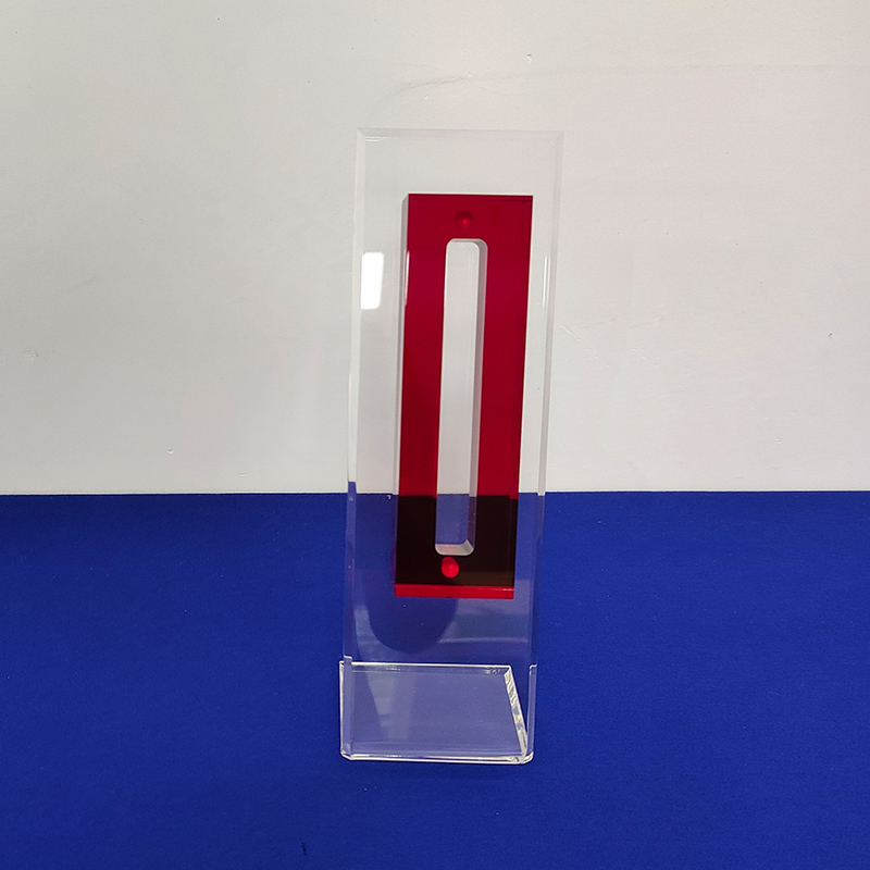 Acrylic mezuzah case with stand, lucite mezuzah case