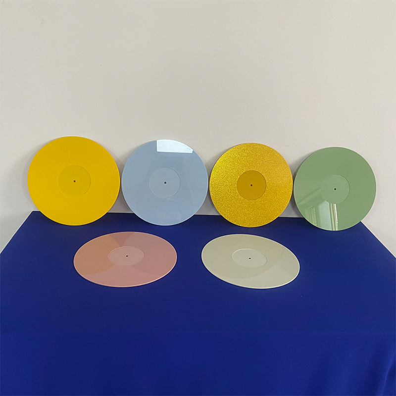 Acrylic record player platter, acrylic vinyl slipmat manufacturer