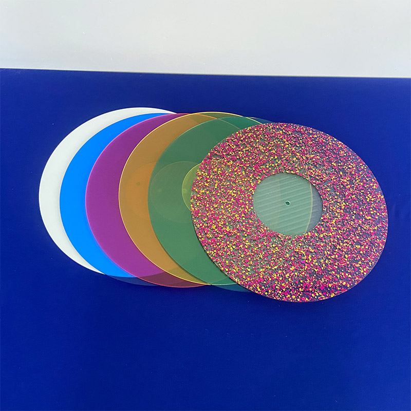 Acrylic record player platter, acrylic vinyl slipmat manufacturer