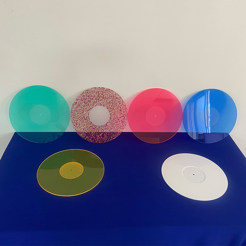 Acrylic record player platter, acrylic vinyl slipmat manufacturer