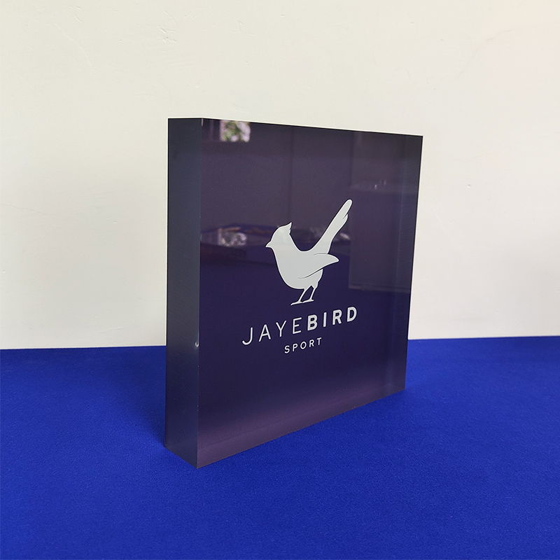 Wholesale acrylic branding blocks, acrylic logo display block