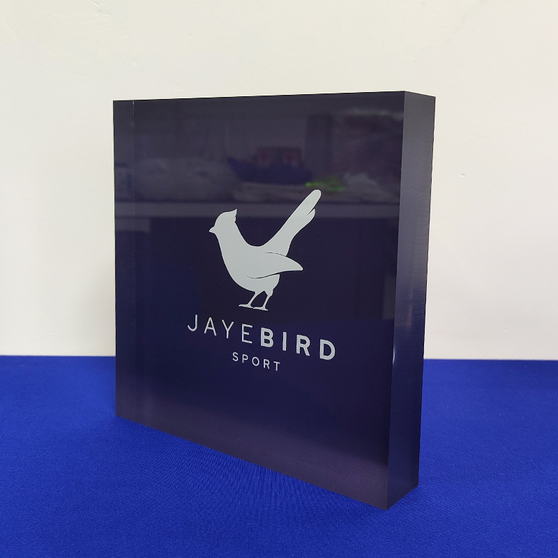 Wholesale acrylic branding blocks, acrylic logo display block