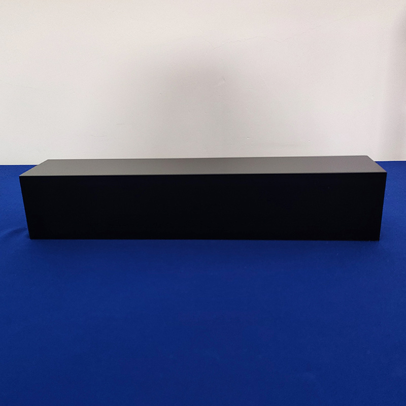 Black acrylic cube display stand, acrylic rectangle display block