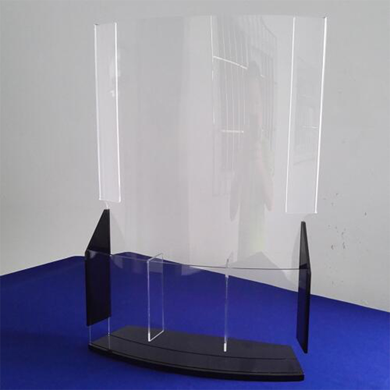 Acrylic trifold brochure holder, acrylic 3 pocket brochure holder