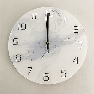 Acrylic wall clock, wall mounted acrylic decorative clock