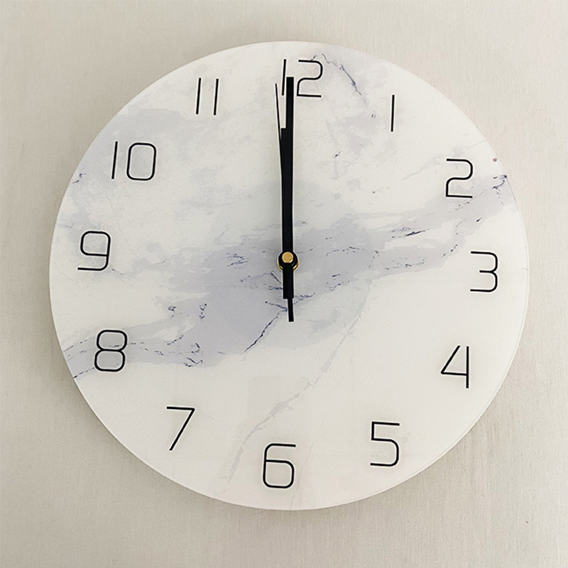 Acrylic wall clock, wall mounted acrylic decorative clock