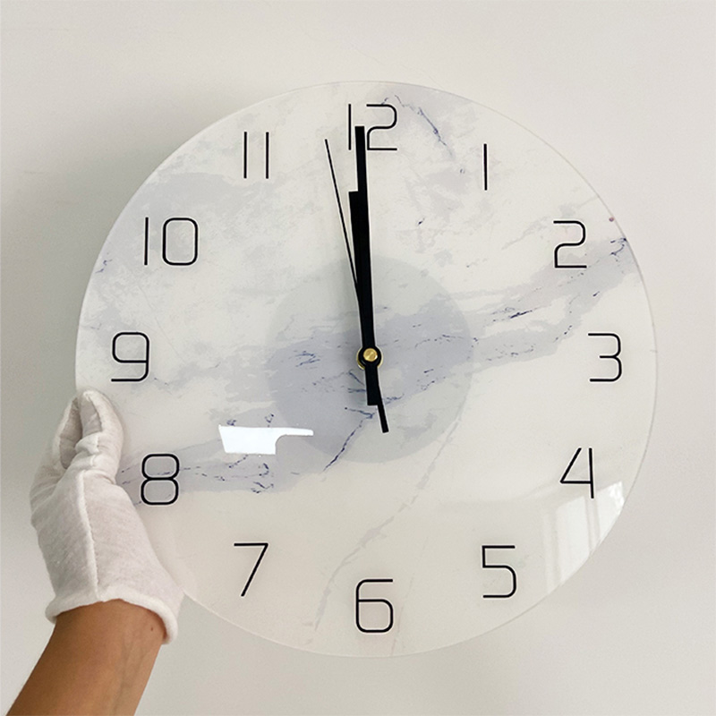 Acrylic wall clock, wall mounted acrylic decorative clock